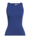 Haveone Woman Top Navy Size Onesize Viscose, Polyester, Polyamide In Blue