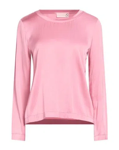 Haveone Woman Top Pink Size M Viscose, Elastane