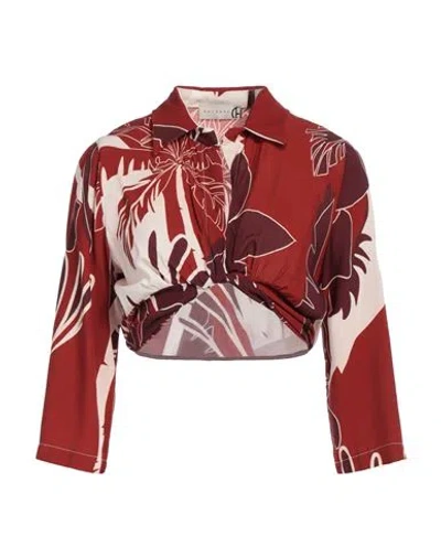 Haveone Woman Top Rust Size M Viscose In Red