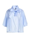 Haveone Woman Top Sky Blue Size M Lyocell, Polyester In Blue