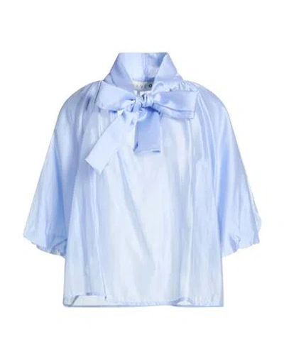 Haveone Woman Top Sky Blue Size M Lyocell, Polyester