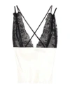 Haveone Woman Top White Size L Viscose, Polyester In White