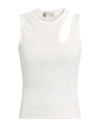Haveone Woman Top White Size M Cotton In White