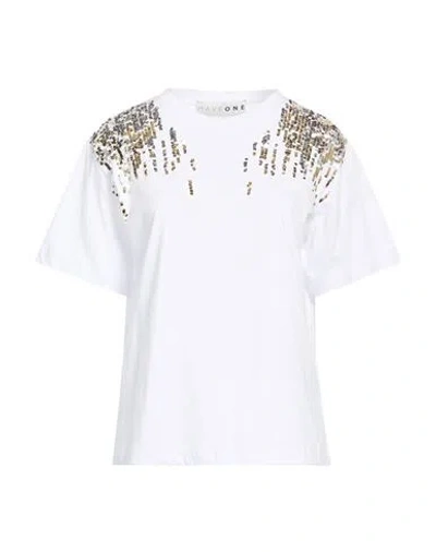 Haveone Woman T-shirt White Size L Cotton