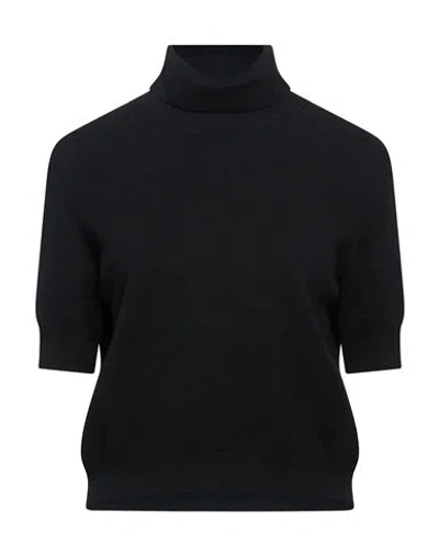 Haveone Woman Turtleneck Black Size M Virgin Wool