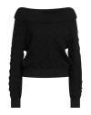 Haveone Woman Turtleneck Black Size Onesize Wool, Acrylic