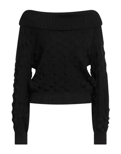 Haveone Woman Turtleneck Black Size Onesize Wool, Acrylic