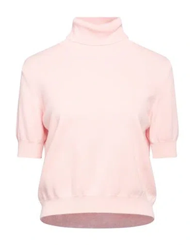 Haveone Woman Turtleneck Pink Size M Virgin Wool