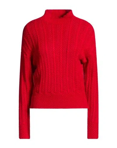 Haveone Woman Turtleneck Red Size Onesize Viscose, Polyester, Polyamide