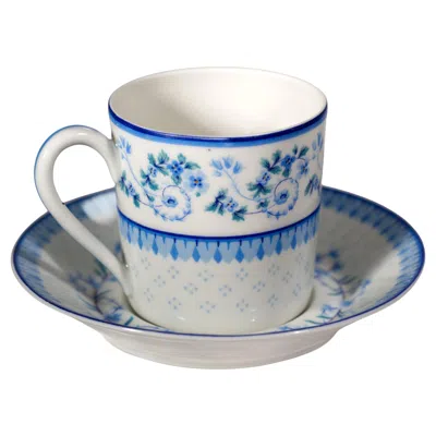 Pre-owned Haviland & Co. Haviland Limoges Demitasse Cup And Saucer, Corolle Pattern, 1958-1967 In Gray