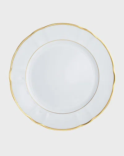 Haviland & Parlon Colette Gold Charger Plate In White