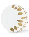 Haviland & Parlon Daphne White Gold-leaf Dinner Plate In White
