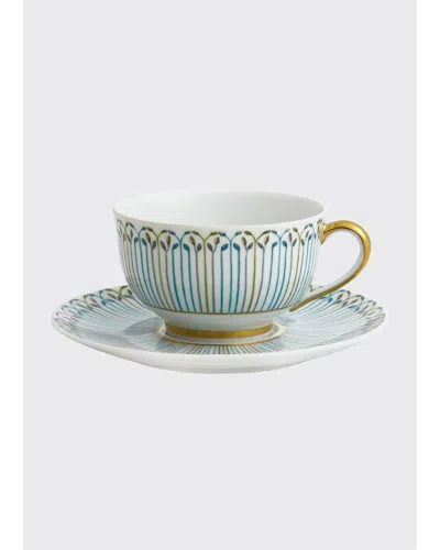 Haviland & Parlon Jardin Teacup & Saucer Set