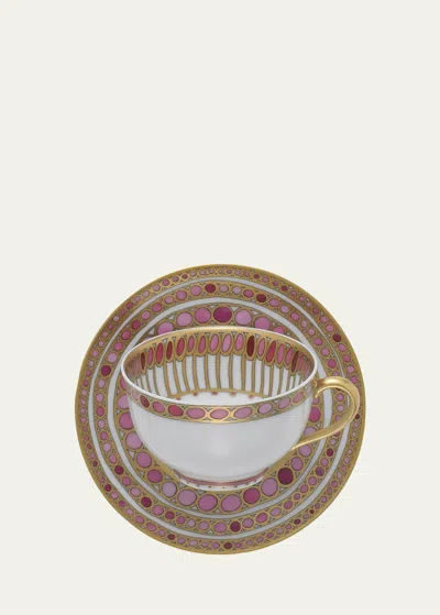 Haviland & Parlon Syracuse Rose Tea Cup & Saucer In Multi