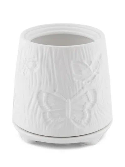 Haviland Butterfly-embossed Tea Light Holder In White