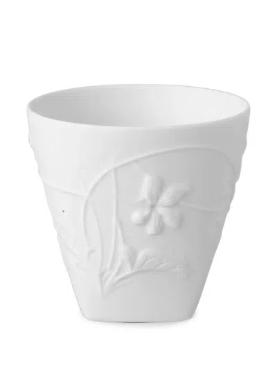 Haviland Flower Tea Light Holder In White