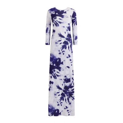 Hawa Made From Love Ayana Dress Tie Dye Sapphire