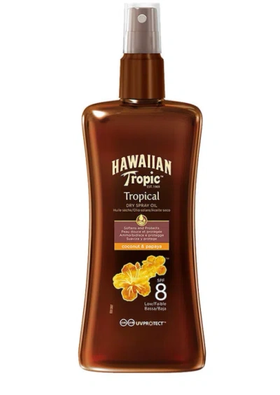 Hawaiian Tropic Tanning Dry Oil Protective Coconut &amp; Papaya Spf8 200ml