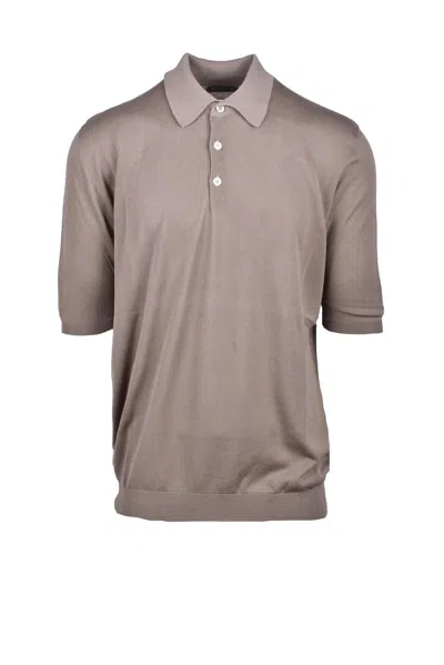 Hawico Brown Warm Cotton Polo Shirt