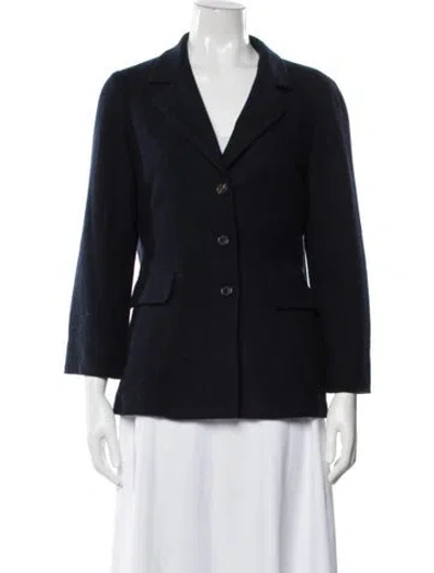 Pre-owned Hawico Cashmere Blazer In Blue