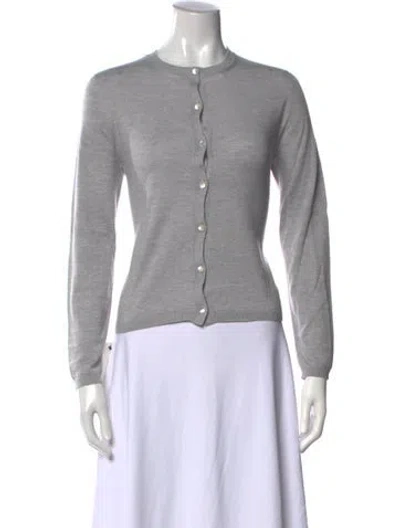 Pre-owned Hawico Cashmere Crew Neck Sweater W/ Tags In Gray