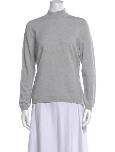 Pre-owned Hawico Cashmere Turtleneck Sweater In Grey
