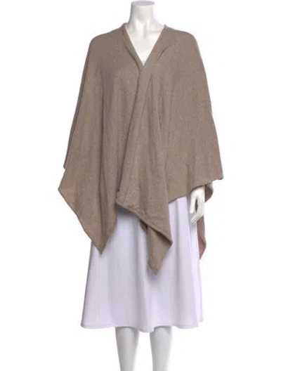 Pre-owned Hawico Cashmere V-neck Sweater In Neutrals