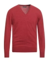 Hawico Man Sweater Brick Size 38 Cashmere
