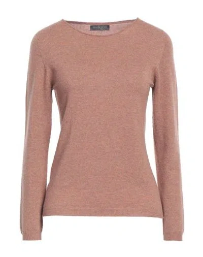 Hawico Woman Sweater Camel Size Xs Cashmere In Beige