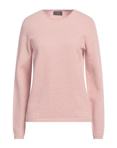 Hawico Woman Sweater Light Pink Size L Cashmere