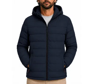 Hawke & Co. Men's Bryant Stretch Insulated Hooded Jacket In Hawke Navy