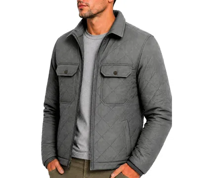 Hawke & Co. Men's Diamond Quilted Heritage Jacket In Moon Mist