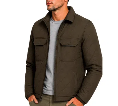 Hawke & Co. Men's Diamond Quilted Heritage Jacket In Teak