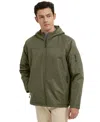 Hawke & Co. Men's Grid Fleece Lined Tri Climate Long-sleeve Jacket In Green