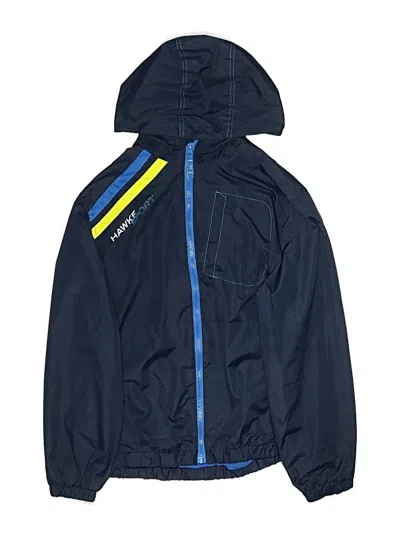 Pre-owned Hawke & Co. Kids' Windbreaker Jacket In Blue