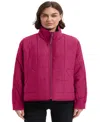Hawke & Co. Women's Crinkle Oversized Quilted Jacket In Pink