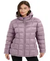 Hawke & Co. Women's Quilt Puffer Jacket In Purple