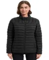 Hawke & Co. Women's Rail Quilted Packable Jacket In Black
