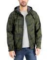 Hawke & Co. Men's All-season Lightweight Stretch Hooded Rain Jacket