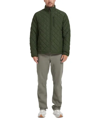 Hawke & Co. Men's Diamond Quilted Heritage Jacket, Created For Macy's In Dark Forest