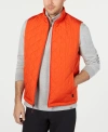 Hawke & Co. Men's Diamond Quilted Heritage Vest, Created For Macy's In Princeton Orange
