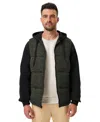 Hawke & Co. Men's Puffer Vest & Hoodie In Woodland Camo