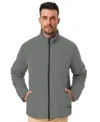 Hawke & Co. Men's Quilted Stretch Full-zip Jacket In Moon Grey