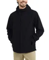 Hawke & Co. Men's Waterproof All-season Rain Jacket In Black