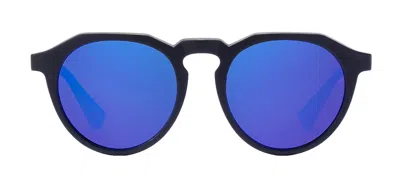 Hawkers Warwick Hwra21bltp Bltp Round Polarized Sunglasses In Blue