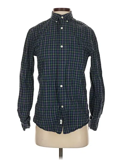 Pre-owned Hawkings Mcgill Long Sleeve Button Down Shirt In Green