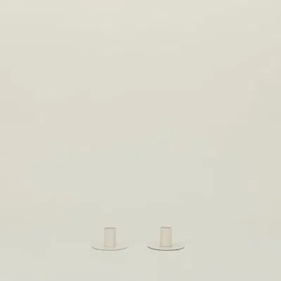 Hawkins New York Essential 1.5'' H Stainless Steel Tabletop Candlestick In Ivory