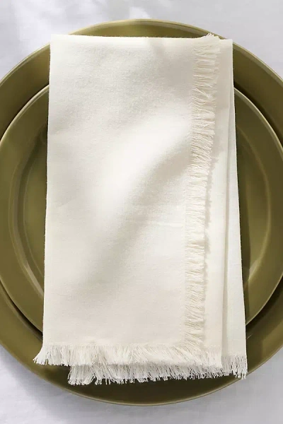 Hawkins New York Essential Dinner Napkins, Set Of 4 In White