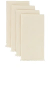 Hawkins New York Essential Dinner Napkins Set Of 4 In Ivory