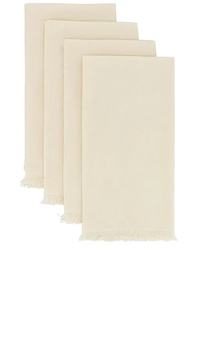Hawkins New York Essential Dinner Napkins Set Of 4 In Ivory